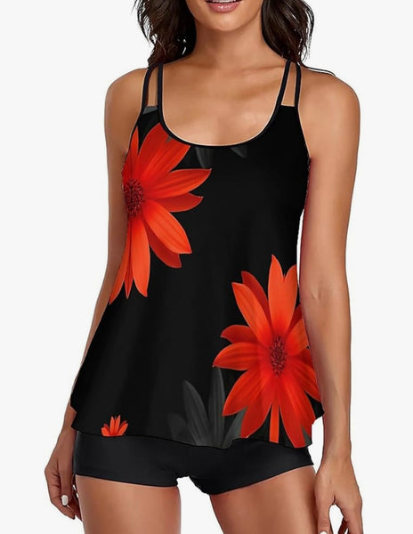 Elena Flowy Tankini Set - swimwear