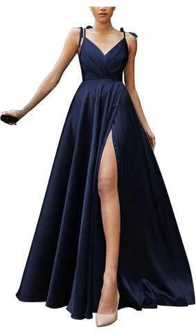 Corset Navy Blue Dress Elegant