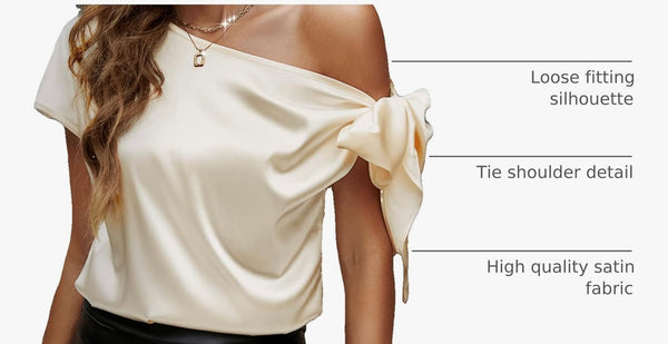 Sienna Off-Shoulder Satin Top