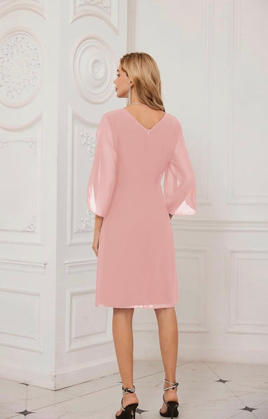 GRACE KARIN Blush Long Sleeve Dress