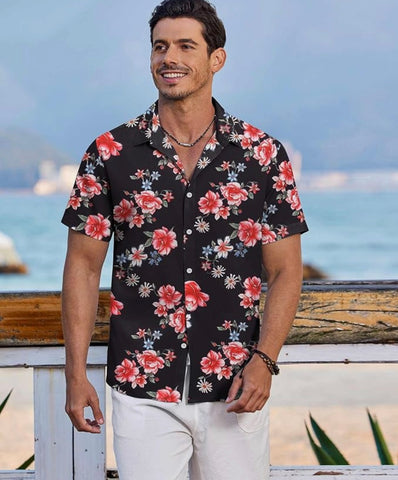 Kai Hawaiian Shirt – Tropical Floral Edition