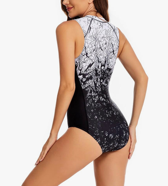 Isla Zip-Up Surf Swimsuit- swimwear