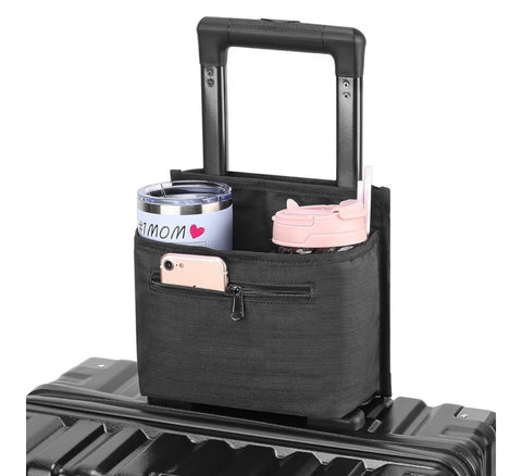 Luggage Travel Cup Holder Attachment – Hands-Free Drink Carrier for Travelers