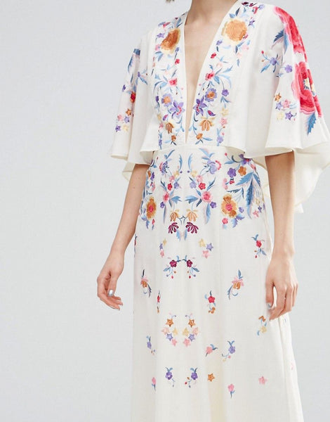 Asos embroireded dress