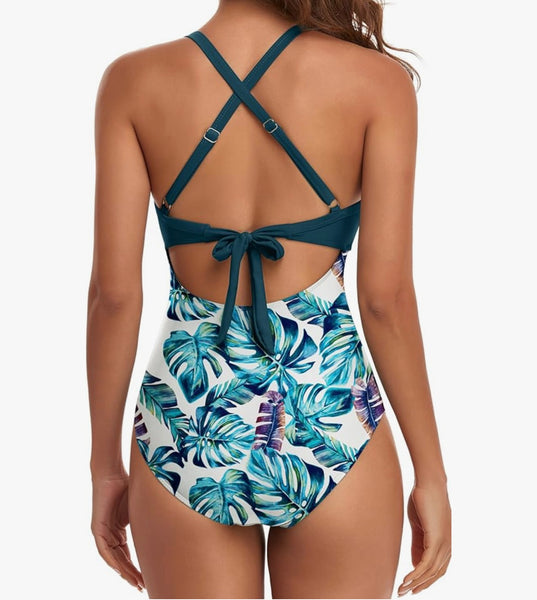 Sierra Criss Cross One-Piece- swimwear