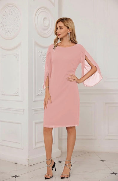 GRACE KARIN Blush Long Sleeve Dress