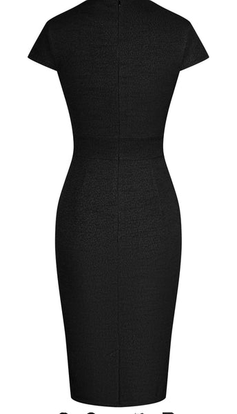 Grace Karin classic Black Midi Dress