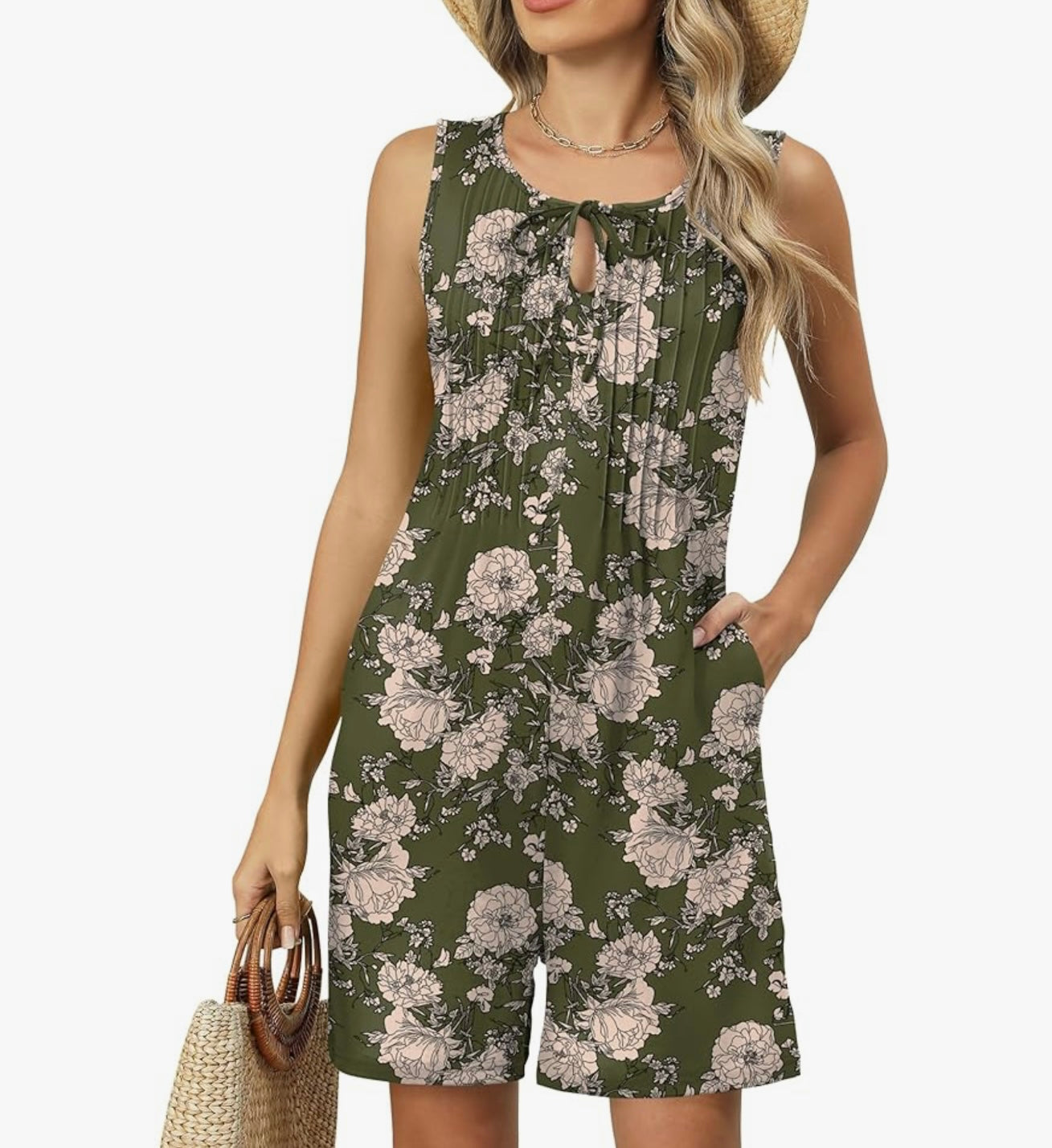 Siena – Pleated Pocket Romper