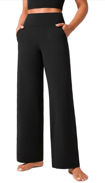 CRZ YOGA Butterlift Wide Leg Pants Pockets - High Waisted Yoga Lounge Buttery Soft Comfy Casual Womens
