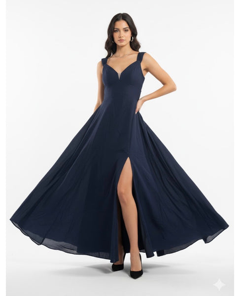 Corset Navy Blue Dress Elegant