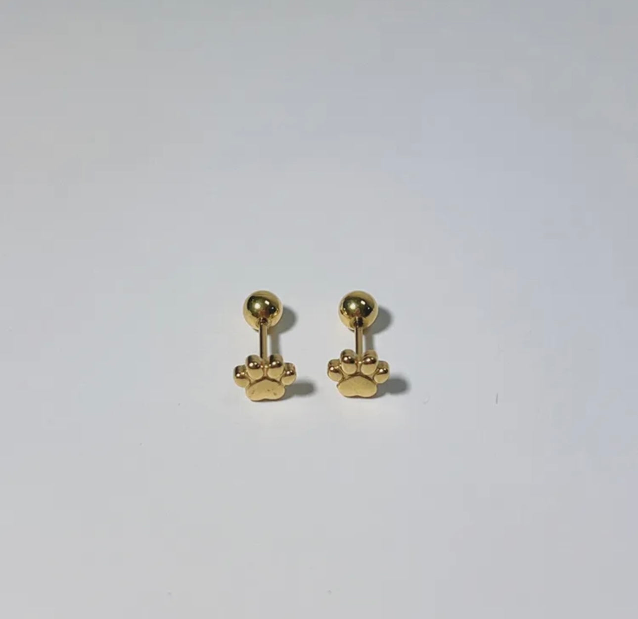 Paw Dog Studs 18K Gold Plated Earrings