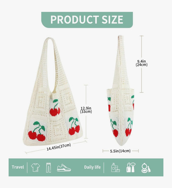 Topdear Crochet Tote Bag for Women – Stylish & Aesthetic Beach Bag