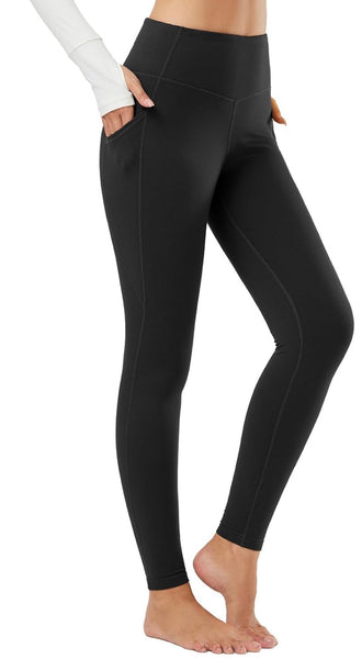 Women's Fleece Lined Leggings Thermal Warm Winter Tights High Waisted Yoga Pants Cold Weather