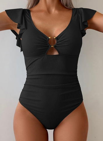 Sculpt & Ruffle One Piece- swimwear