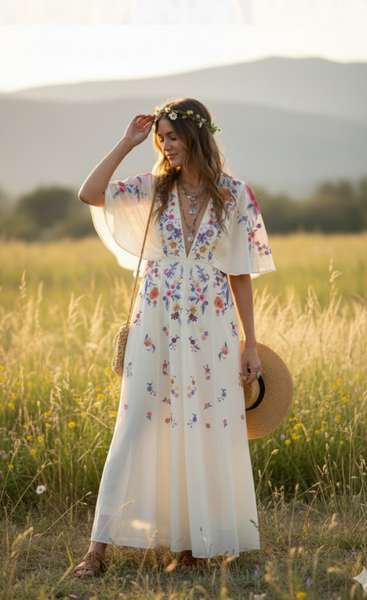 Asos embroireded dress