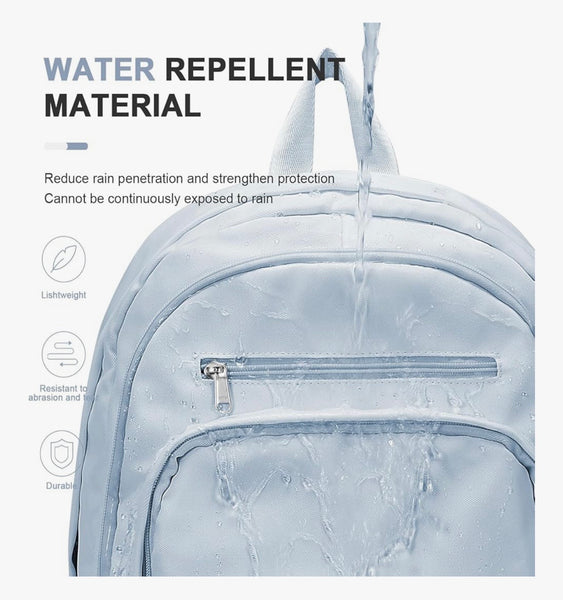 College Backpack For Women Men,Lightweight High School Bag, School Backpack With Lots Of Pockets,Cute Bookbag For Teens Boys Girls, Casual Daypack Backpack For School(Blue)