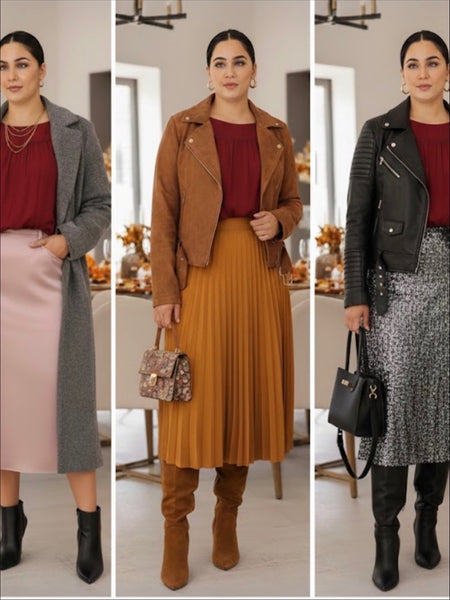 Wine Ruffle Detail Blouse