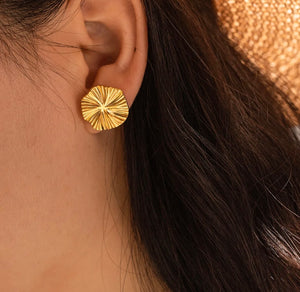 Round Dismorf Studs Earrings