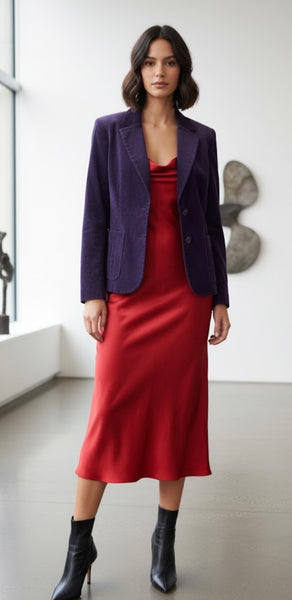 STUDIO WORKS BlackBerry Suede blazer