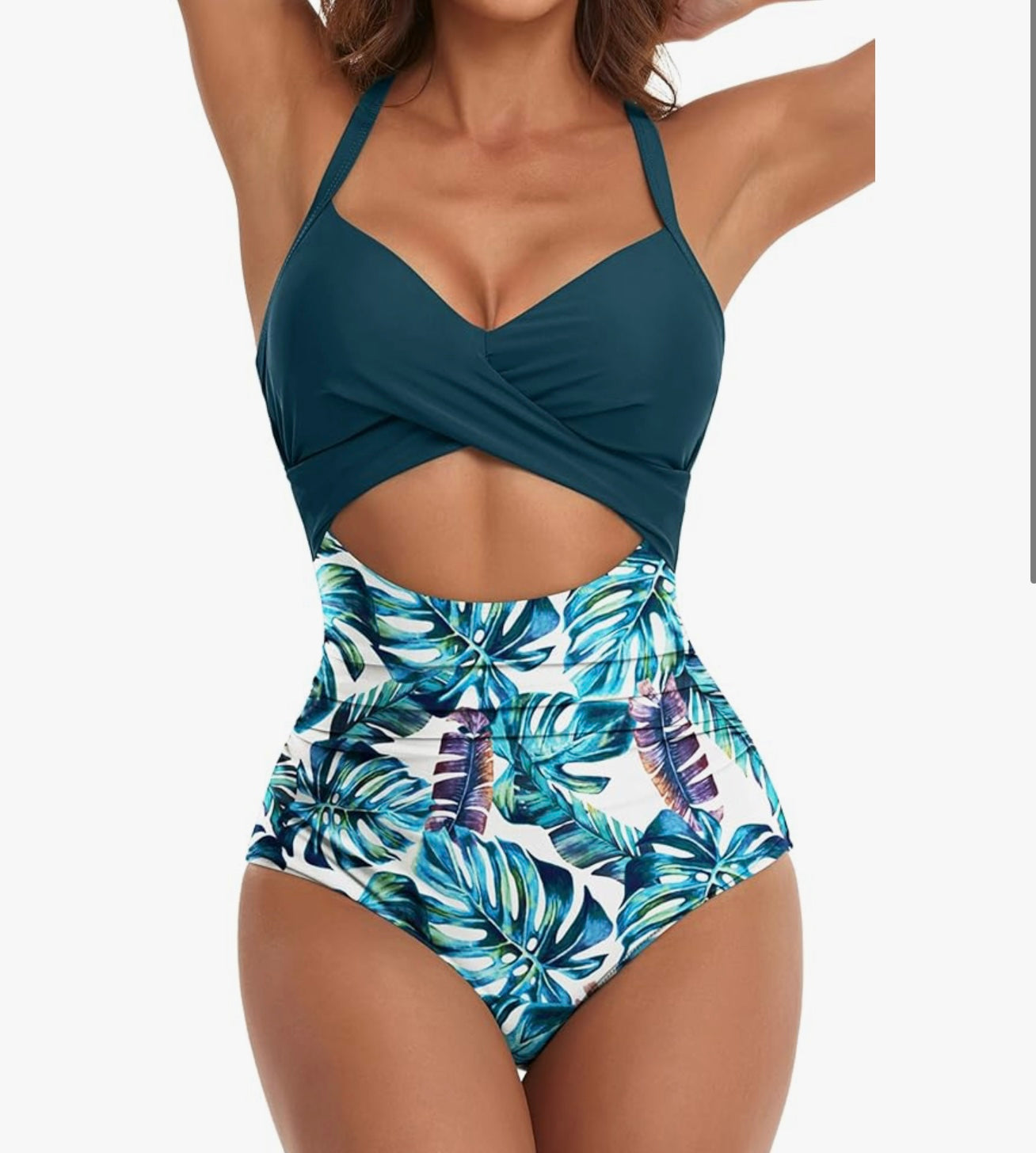 Sierra Criss Cross One-Piece- swimwear
