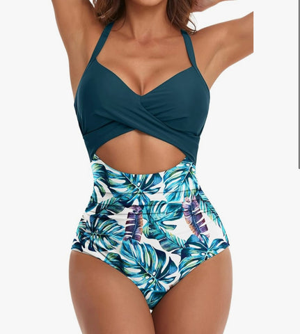 Sierra Criss Cross One-Piece- swimwear