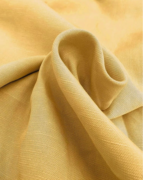 Isla Linen Dress – Yellow Glow