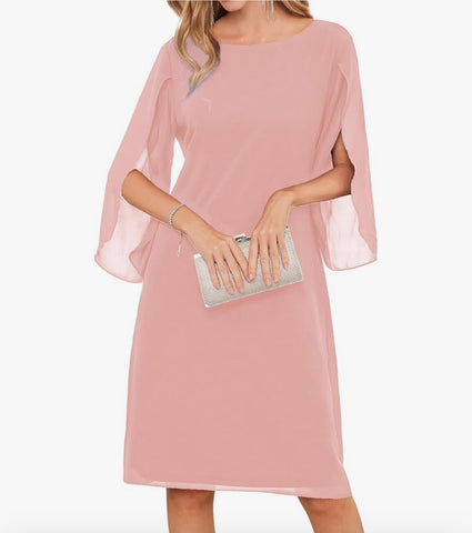 GRACE KARIN Blush Long Sleeve Dress