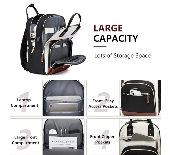 Large Capacity Women’s Laptop Backpack – BAGSWAN