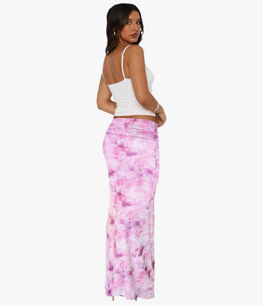 Maya Bodycon Maxi Skirt – Purple Haze