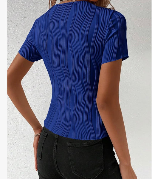 Y2K Textured Slim Tee