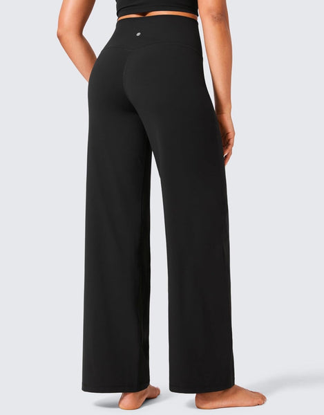 CRZ YOGA Butterlift Wide Leg Pants Pockets - High Waisted Yoga Lounge Buttery Soft Comfy Casual Womens