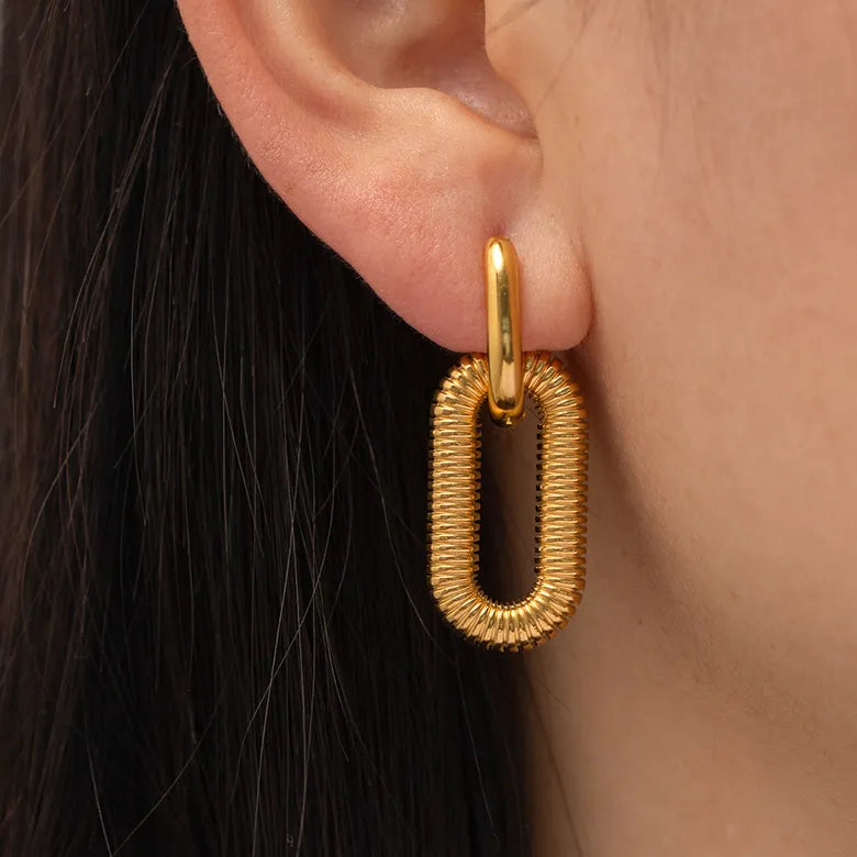 Retro Chain Drops Earrings