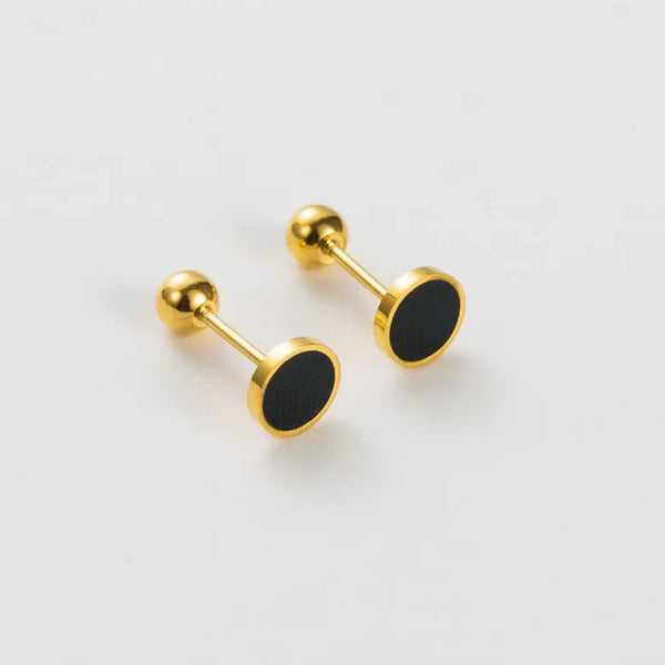 Black Studs Earrings