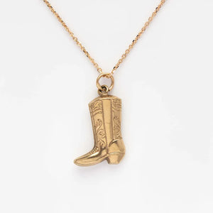 Preppy Boots Necklace