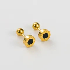 Black Studs Earrings